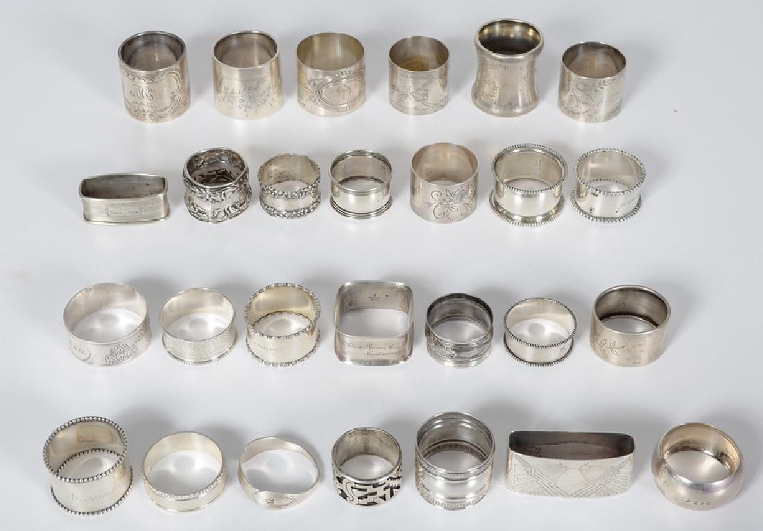 Sterling Napkin Rings, Plus (1 of 3)
