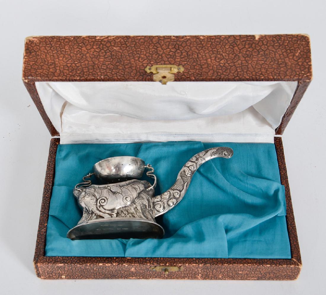 Russian Silver Elephant-form Tea Strainer (1 of 3)