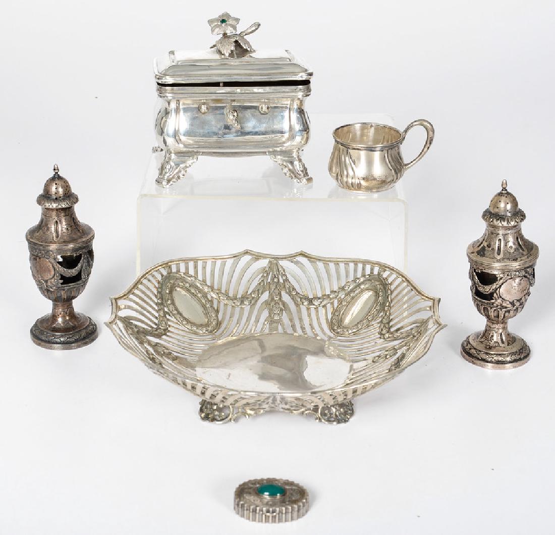Continental .800 Silver Accessories and Hanau Bowl, Plu (1 of 4)
