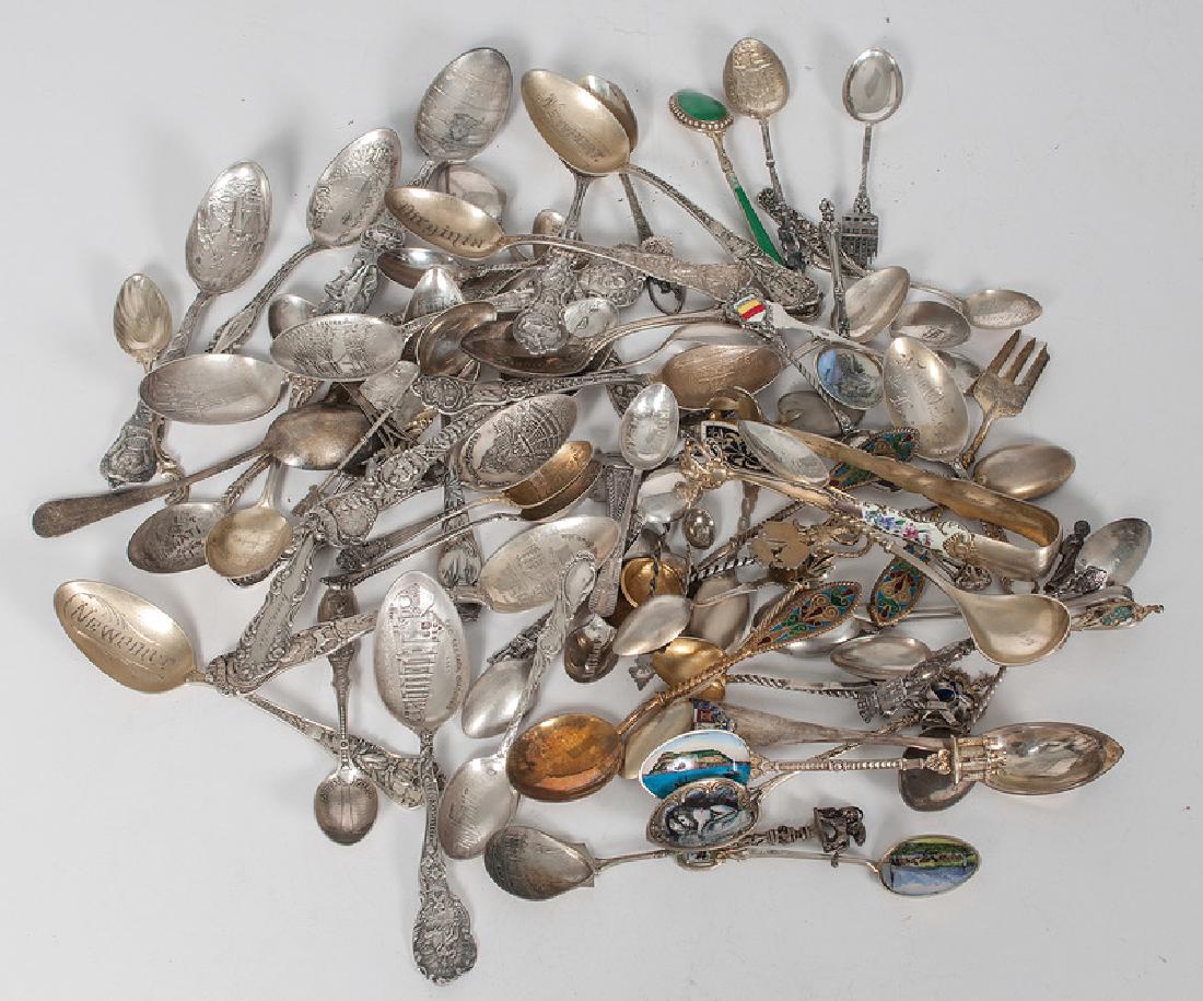 Sterling and Enameled Souvenir Spoons (1 of 1)