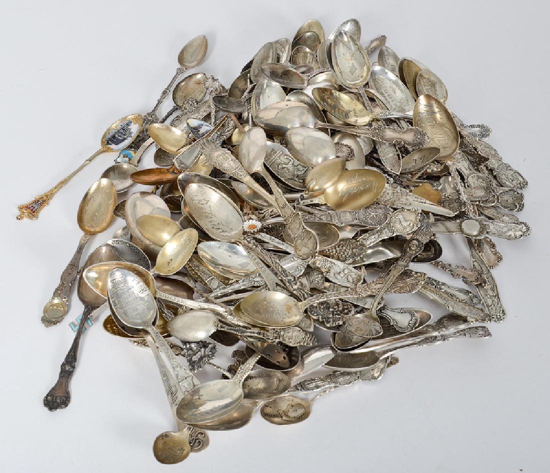 Souvenir Spoons, Including Sterling, Silverplate and (1 of 1)