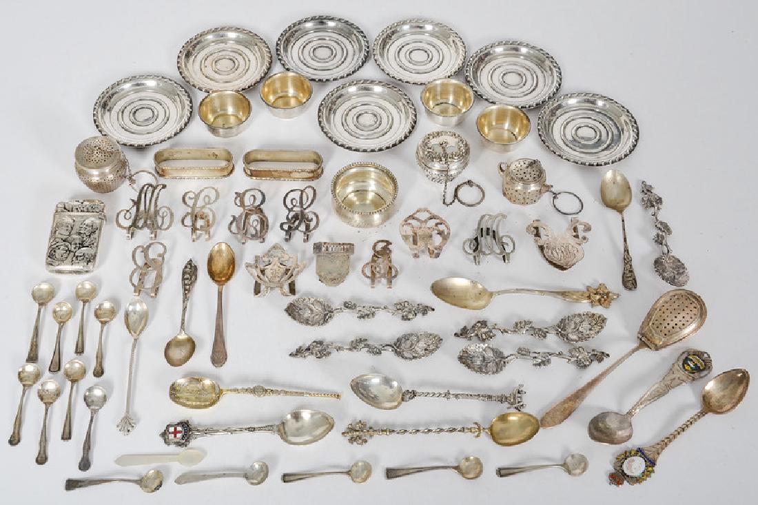 Sterling Silver Money Clips, Coasters, Souvenir Spoons, (1 of 1)