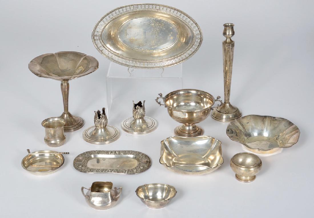 Sterling Compote, Candlesticks, Trays and Cups (1 of 1)