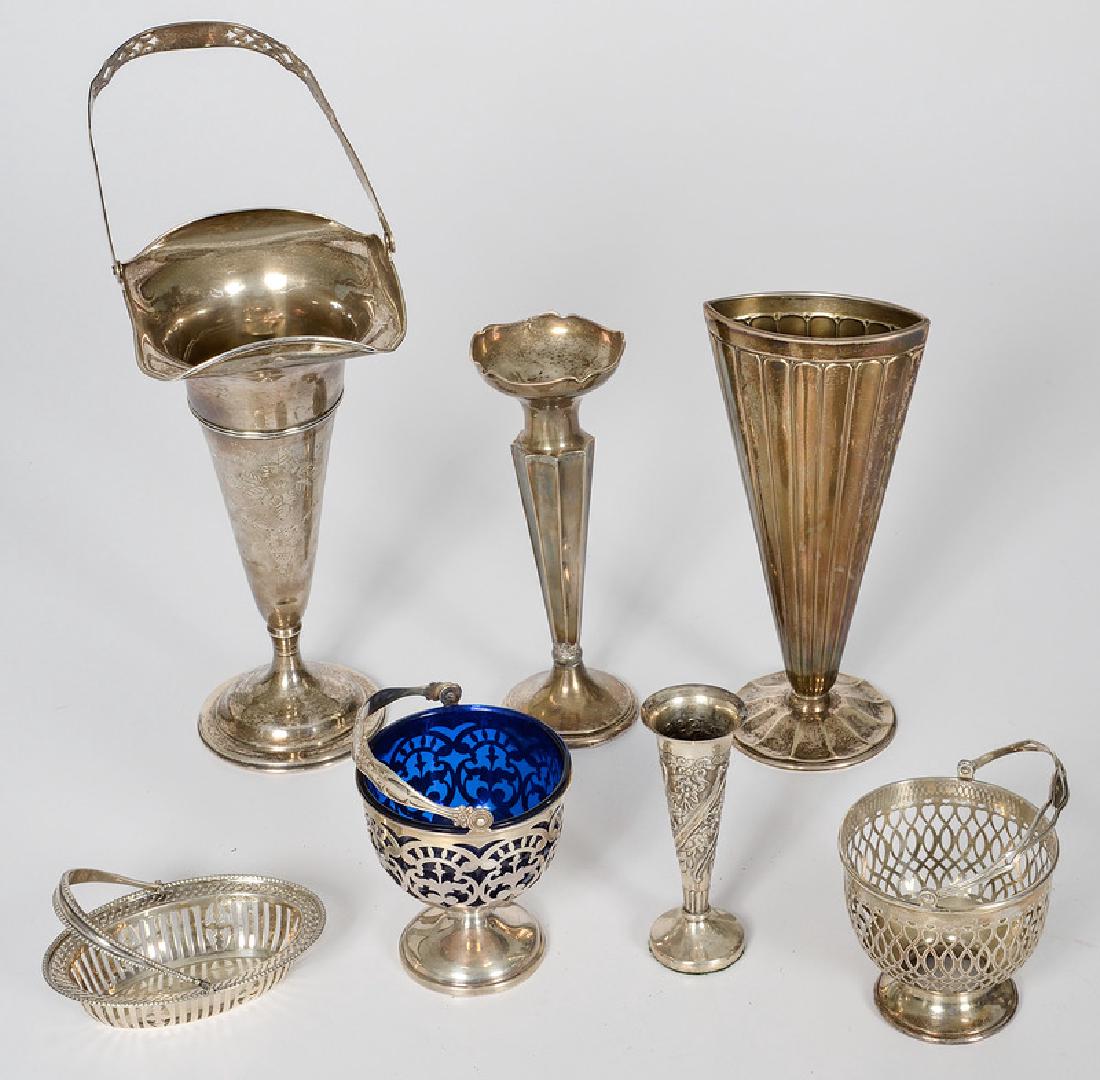 Sterling Baskets and Weighted Vases (1 of 1)