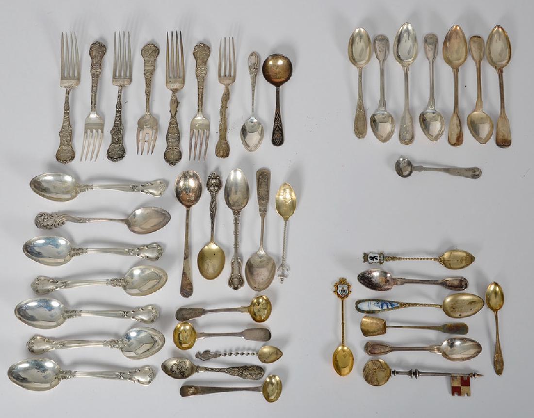 Sterling, Coin, and .800 Silver Souvenir Spoons and (1 of 1)