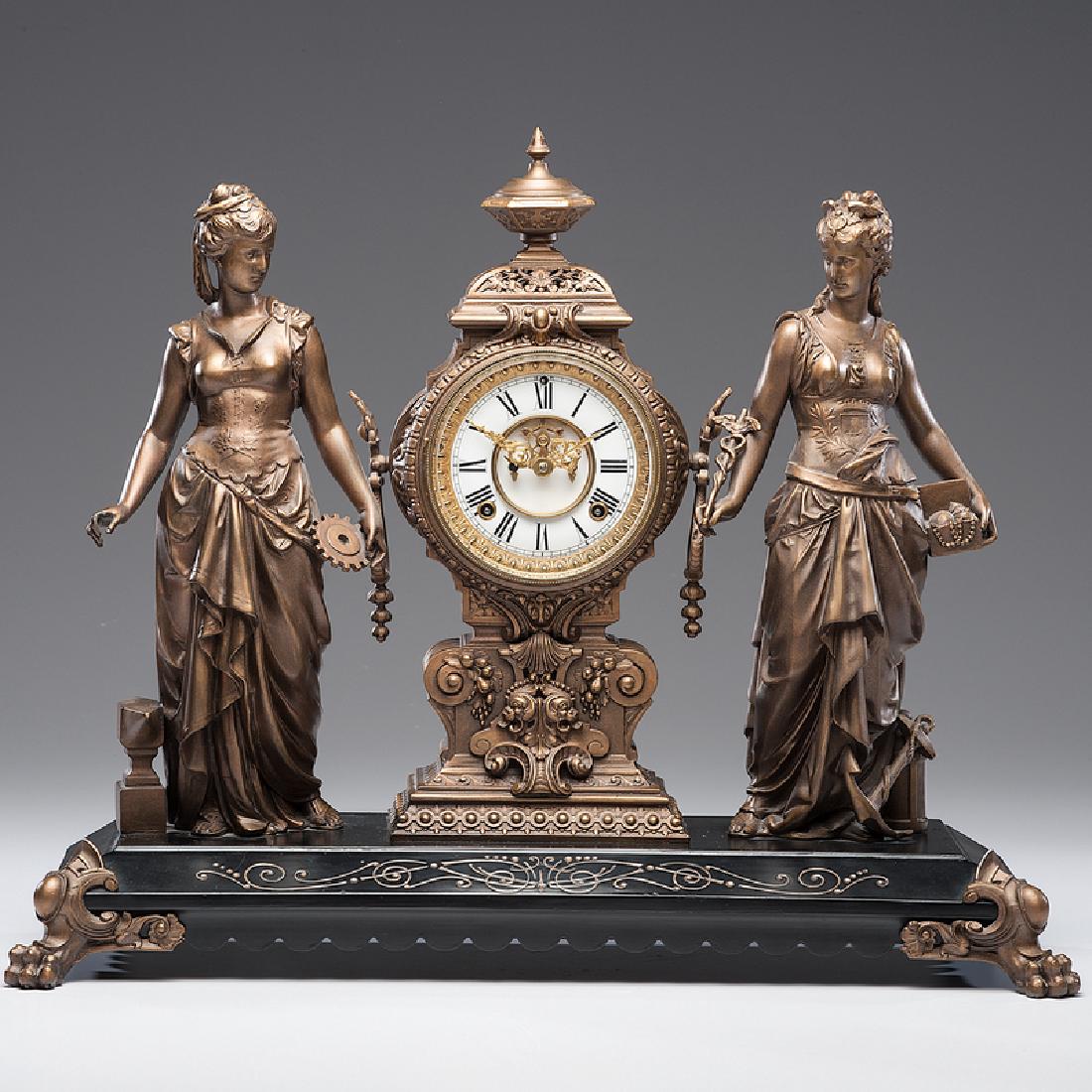 Ansonia  Art and Commerce Mantel Clock (1 of 5)