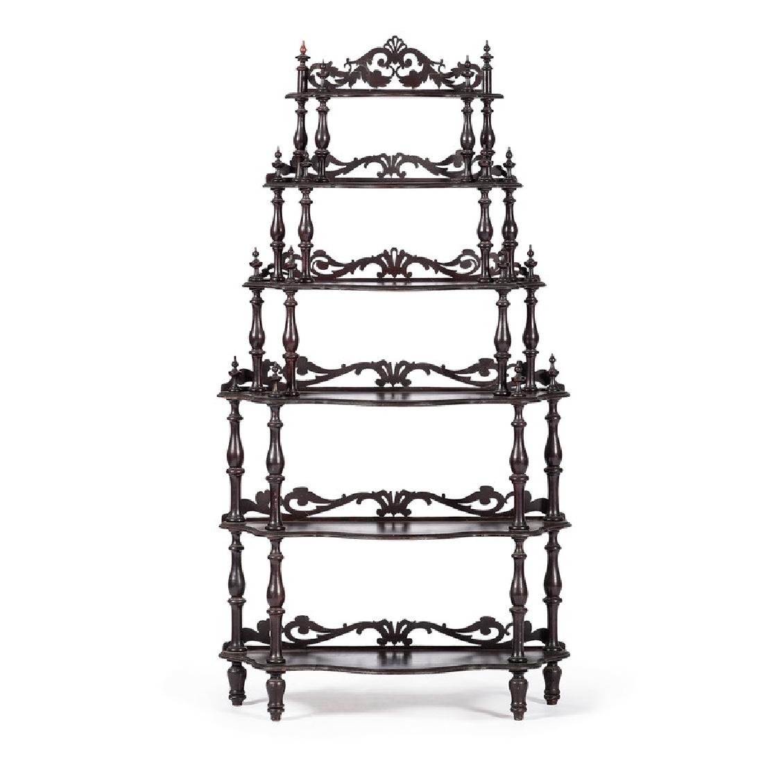 Victorian Walnut Etagere (1 of 4)