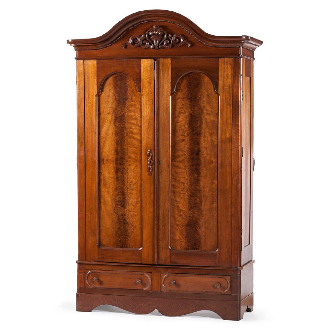 Victorian Walnut Wardrobe (1 of 4)
