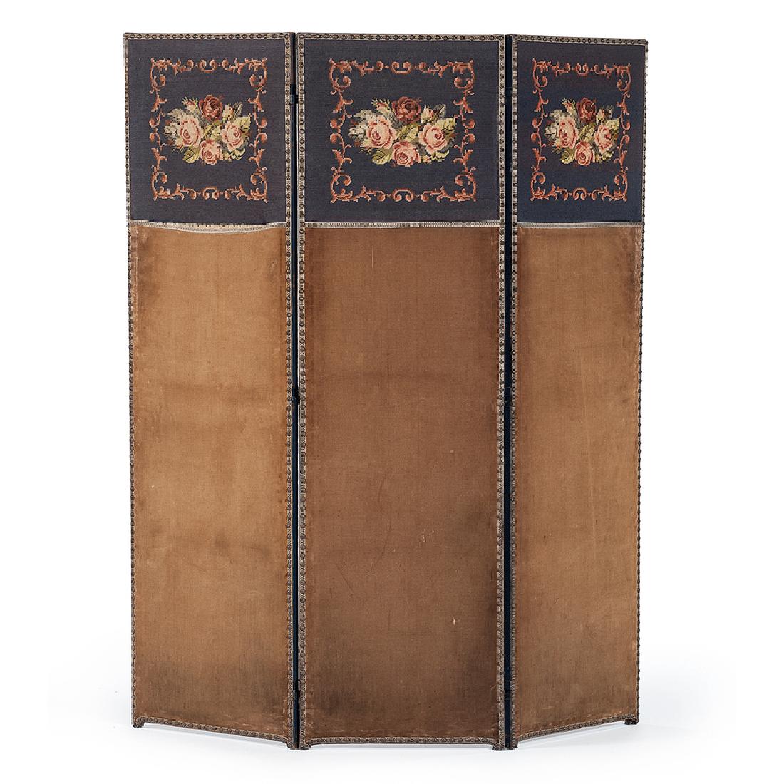 Arts and Crafts Upholstered Screen (1 of 3)