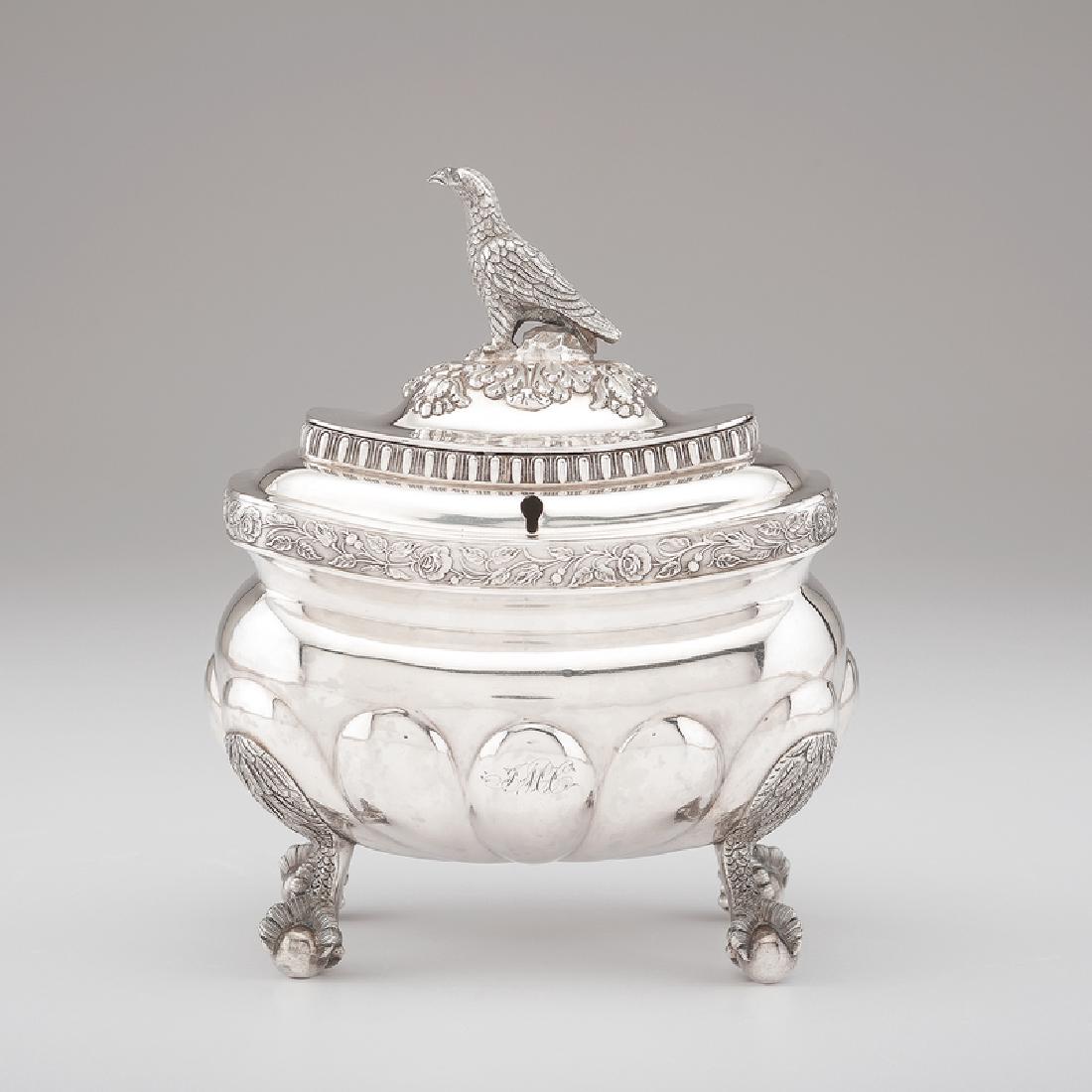 New York Coin Silver Tea Caddy (1 of 3)