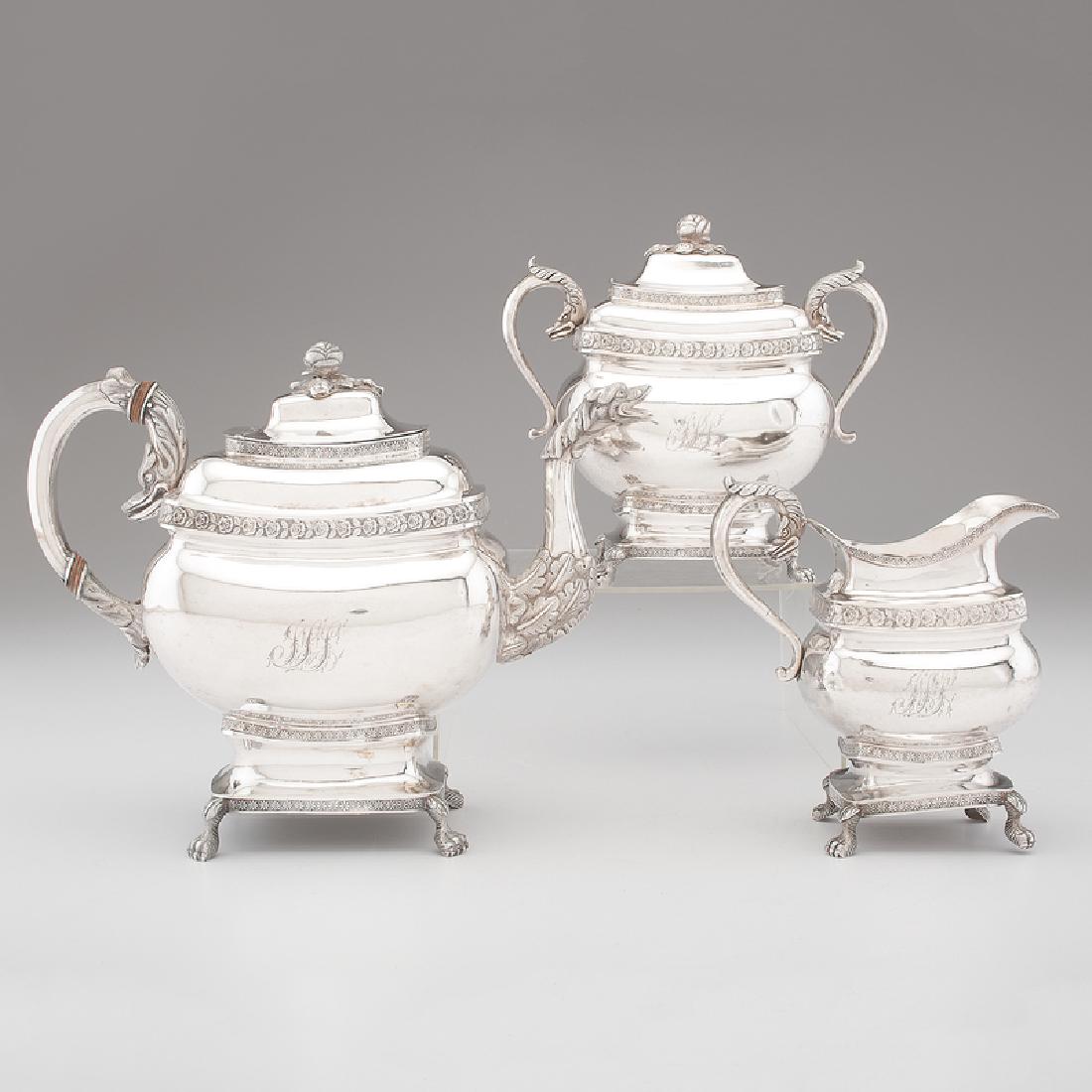 Coin Silver Tea Service, William Miller (1 of 4)