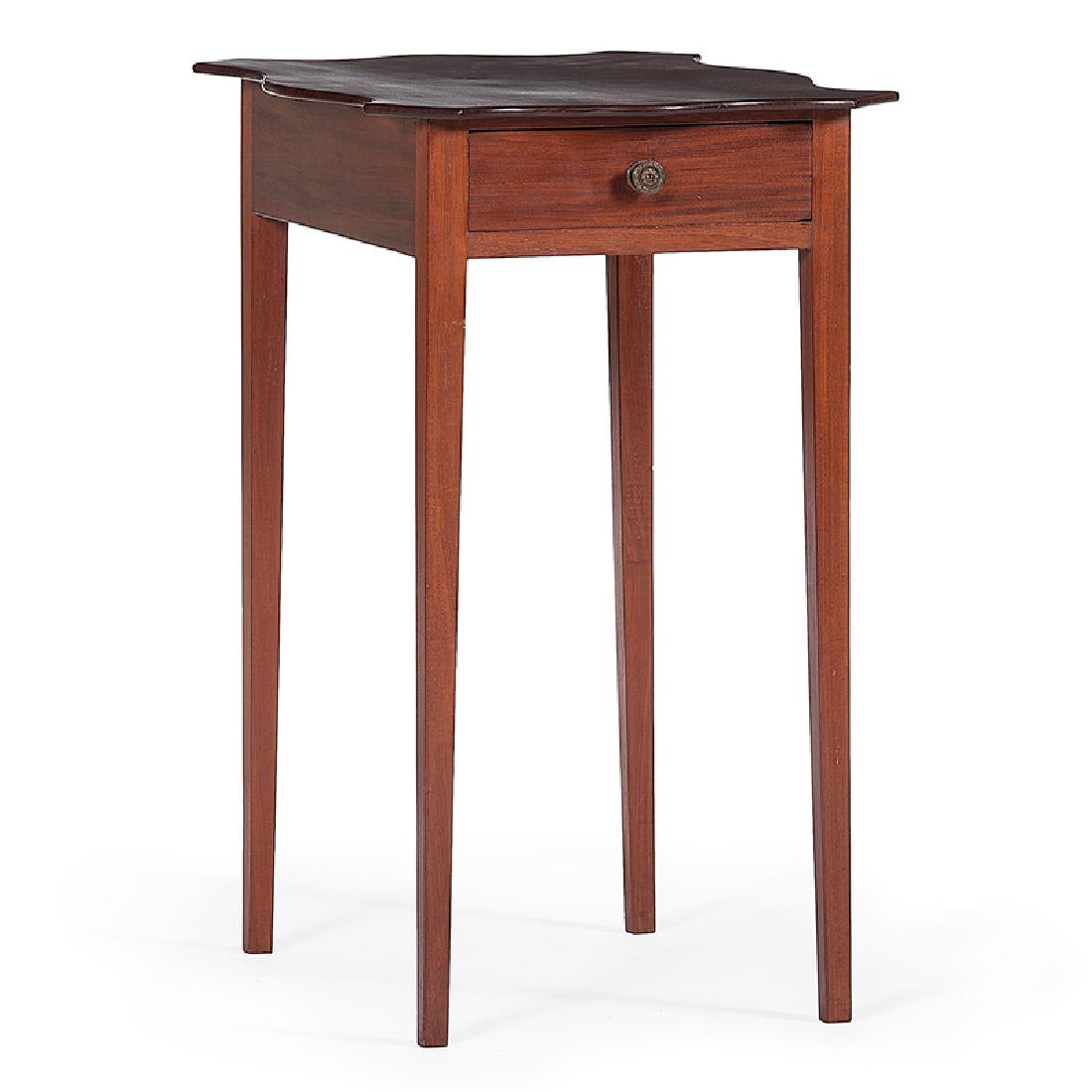 Hepplewhite One Drawer Stand with Shaped Top (1 of 3)