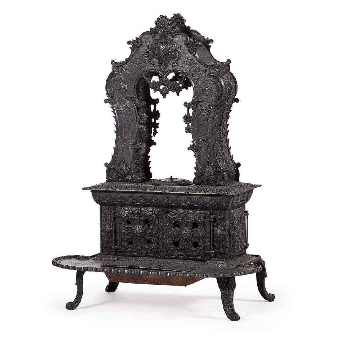 Cast Iron Parlor Stove, Attributed to  Ransom & (1 of 4)