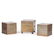 Modern Brass-Clad Side Tables