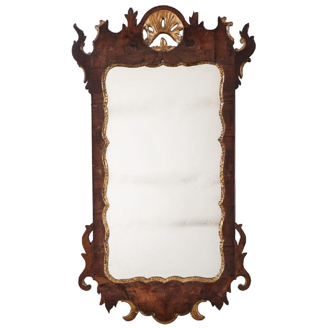Chippendale Mirror with Shell Carving (1 of 2)