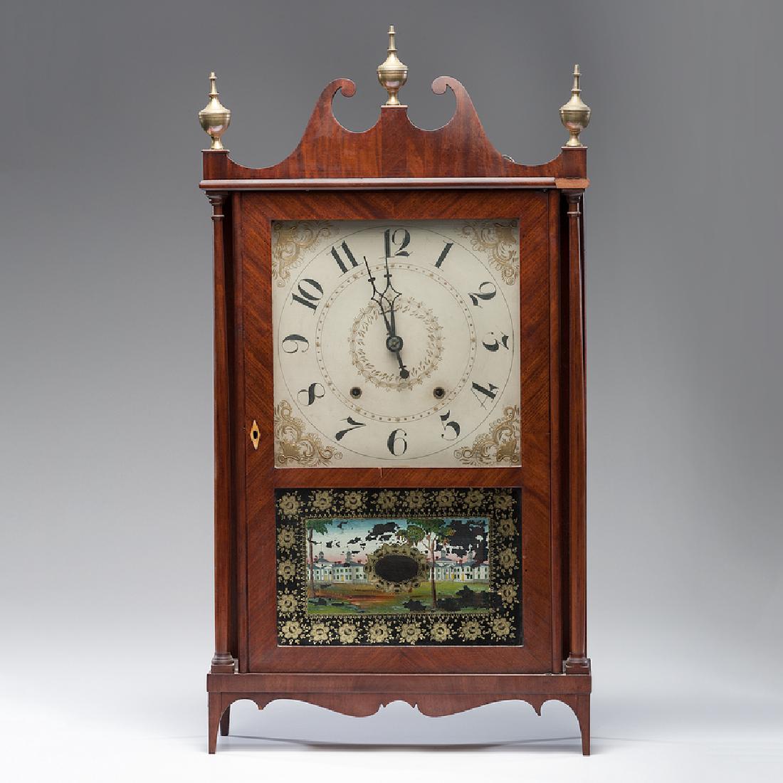 American Federal Reverse Painted Mantel Clock (1 of 3)