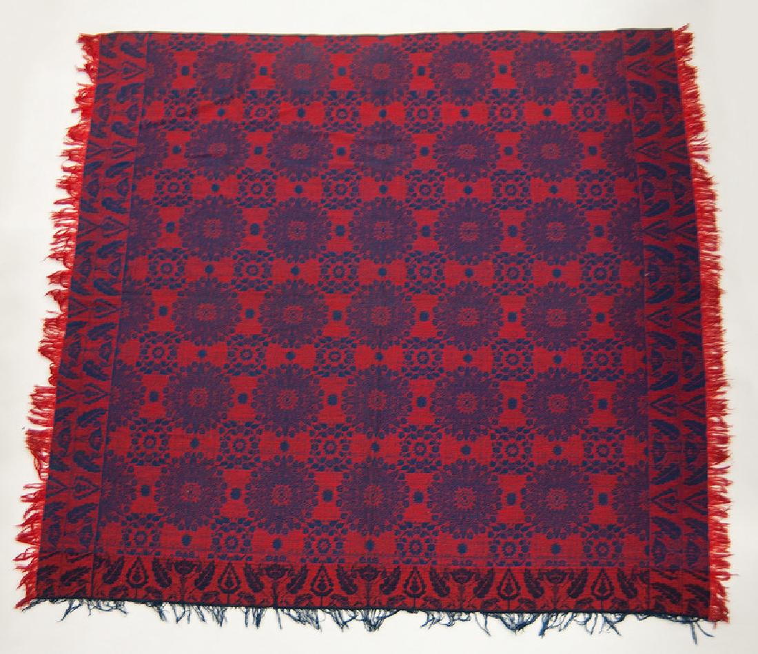 Jacquard Wool Coverlet (1 of 1)