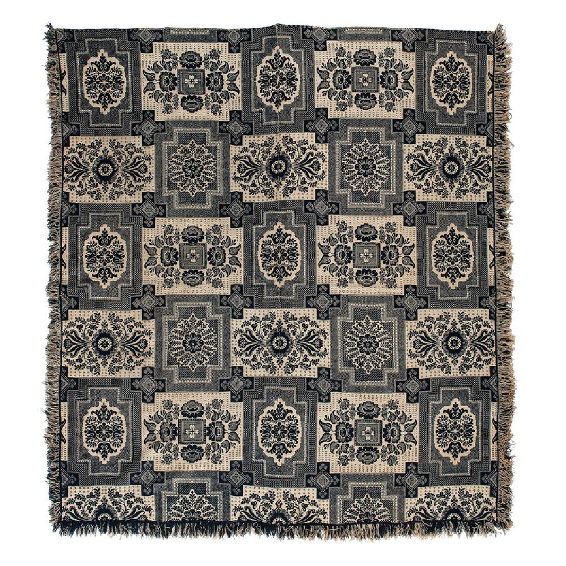 Blue and White Woven Coverlets (1 of 6)