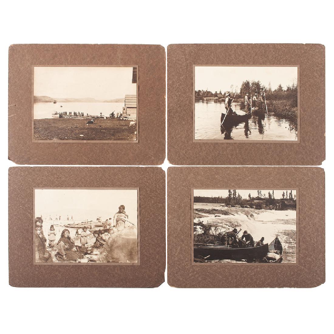 Collection of Large Format Photographs of Inuit People: Lot of 15 beautifully composed, sepia-toned photographs, each 8.5 x 11.75 in., on 14 x 18 in. mount. Photographer and location unknown, although it appears that the images may have been taken in the 