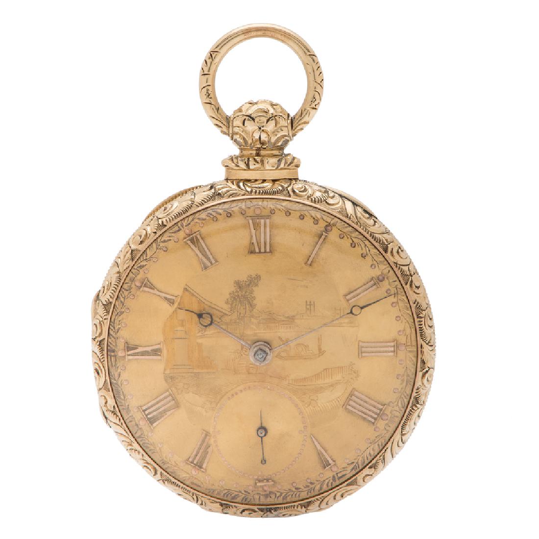 William Robinson Open Face Fusee Pocket Watch in 14 (1 of 5)