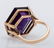 Vintage Amethyst Ring in 14 Karat Yellow Gold - 3