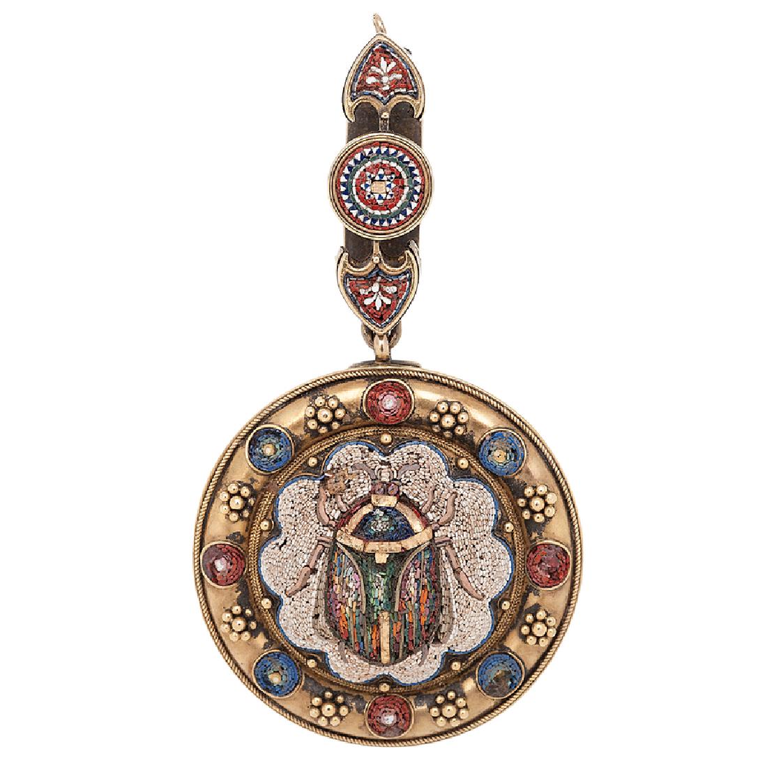 Micro Mosaic Scarab Pendant (1 of 4)