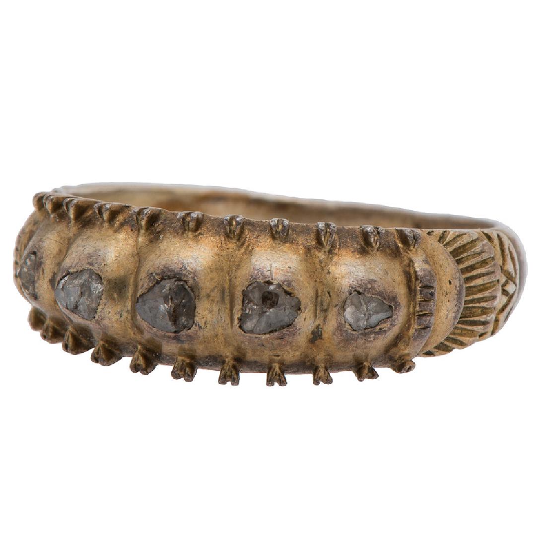 Georgian Gilt Rose Cut Diamond Ring (1 of 5)