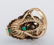 Diamond, Ruby, and Emerald Ring in 18 Karat Gold and - 3