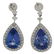 Tanzanite and Diamond Earrings in Platinum