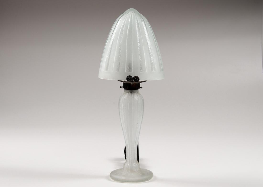 Daum Nancy Frosted Glass Boudoir Lamp (1 of 3)