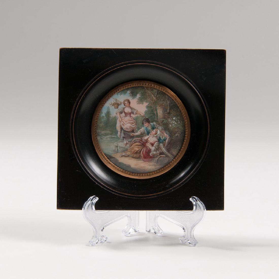 Miniature Painting on Ivory after FranÃ§ois Boucher (1 of 1)