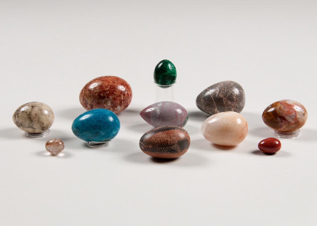 Stone and Malachite Eggs, Plus (1 of 1)