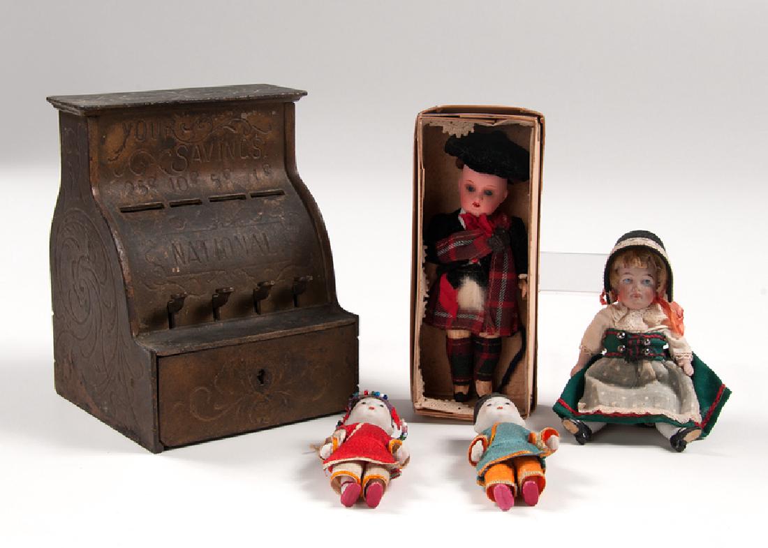 National "Your Savings" Cast Iron Cash Register Bank, (1 of 1)