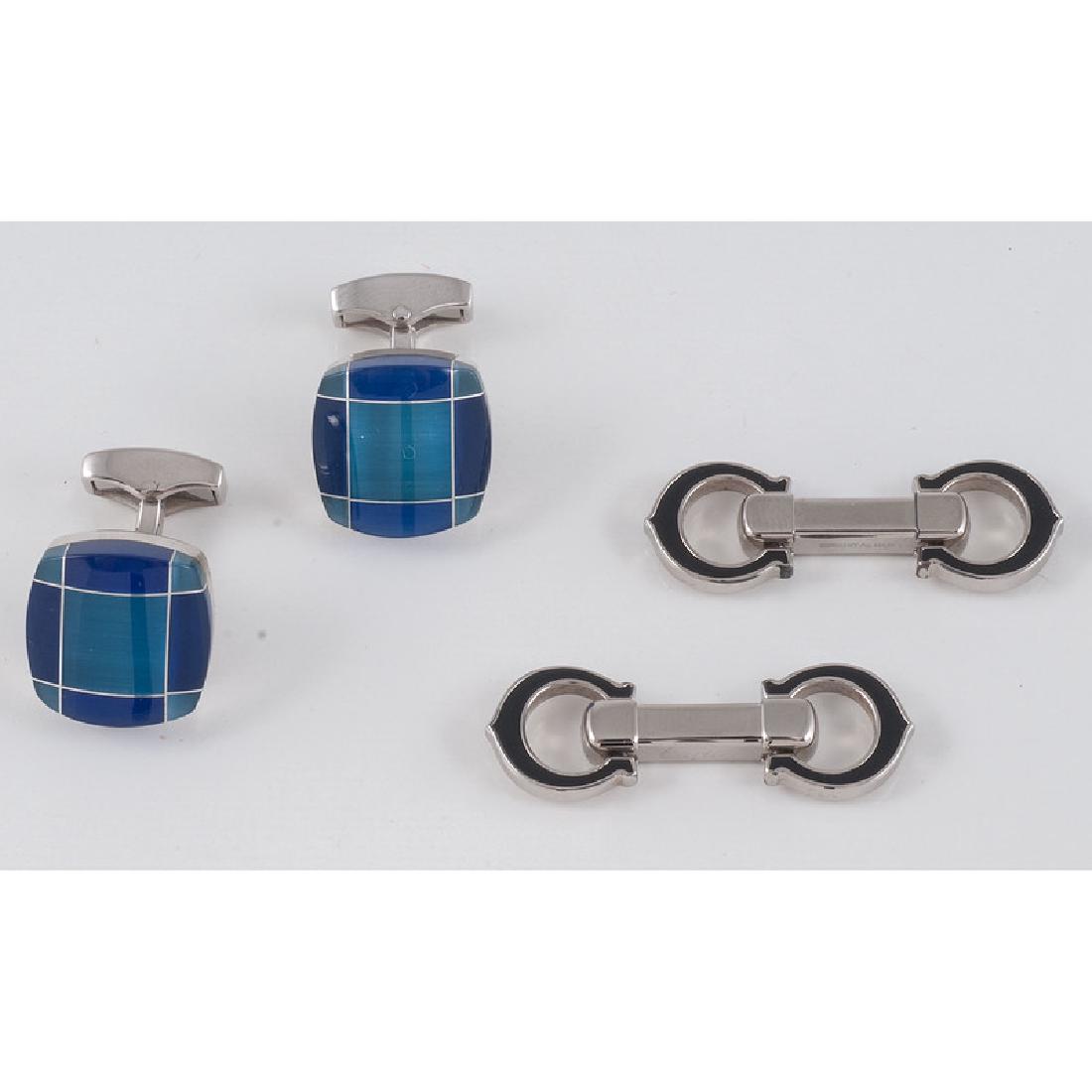 Cartier Cufflinks in Sterling Silver 6.9 dwt. PLUS (1 of 2)