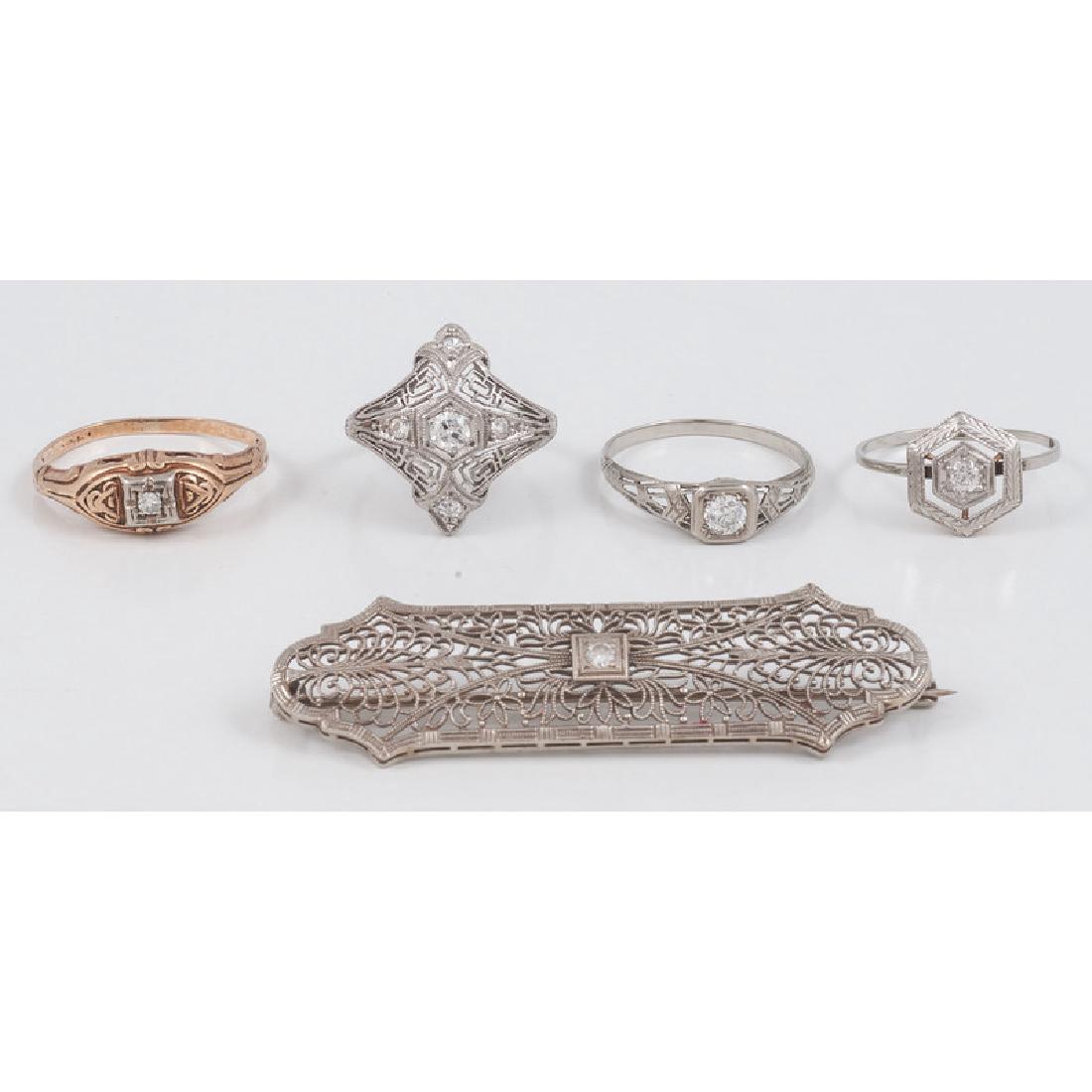 Edwardian Diamond Ring in Platinum PLUS (1 of 2)