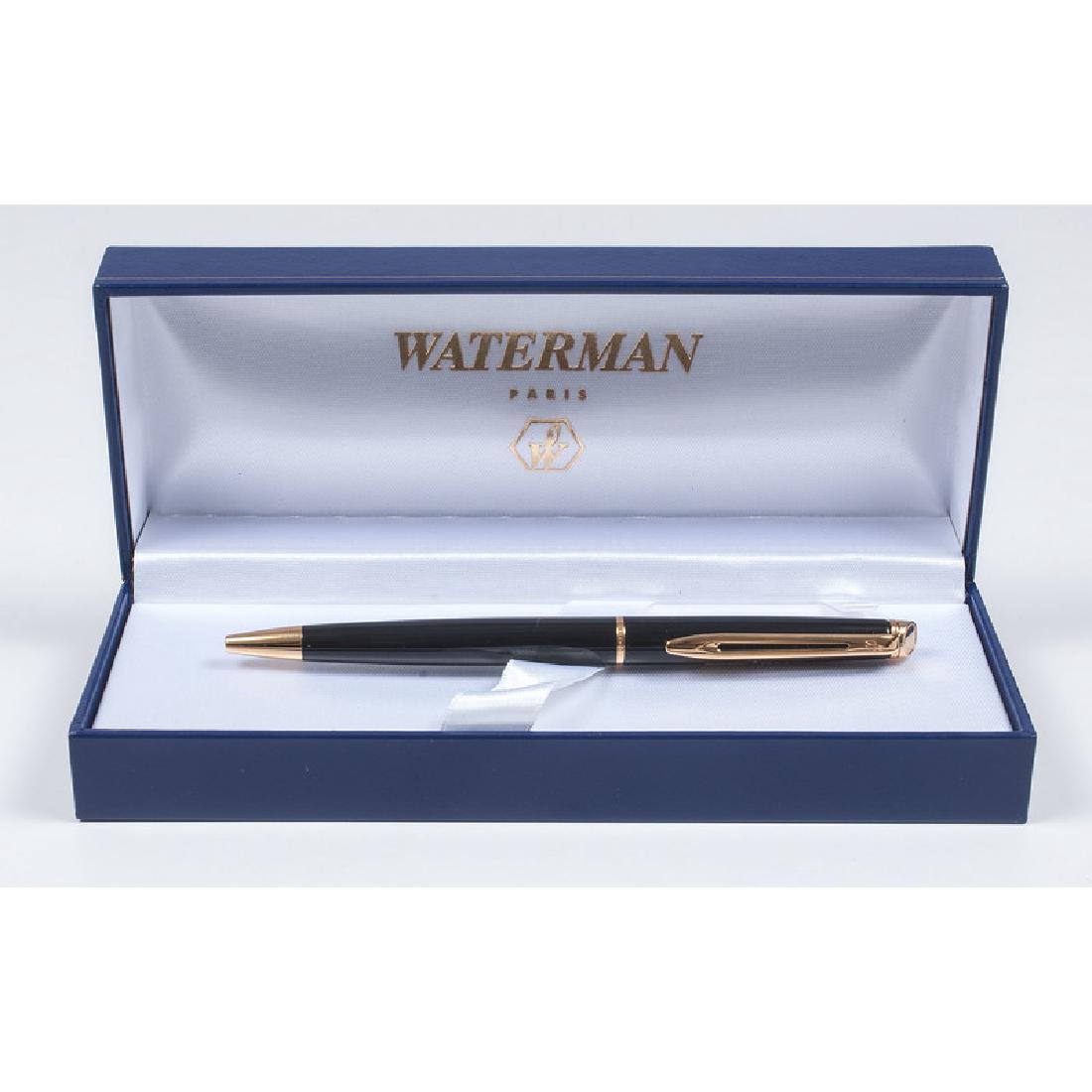Waterman Sony Ballpoint Pen: A Waterman for Sony ballpoint pen in black. Measures 5.25" long. Comes with box.