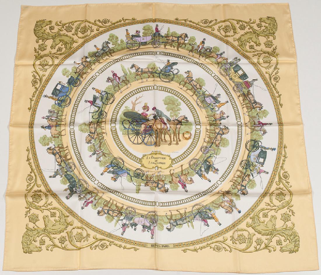 Hermes "La Promenade de Longchamps" Silk Scarf PLUS (1 of 2)
