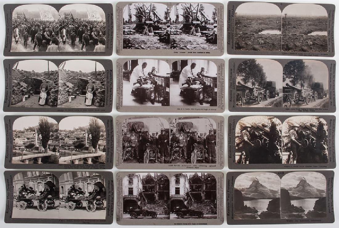 Group of Keystone and Underwood Stereoviews of WWI (1 of 2)