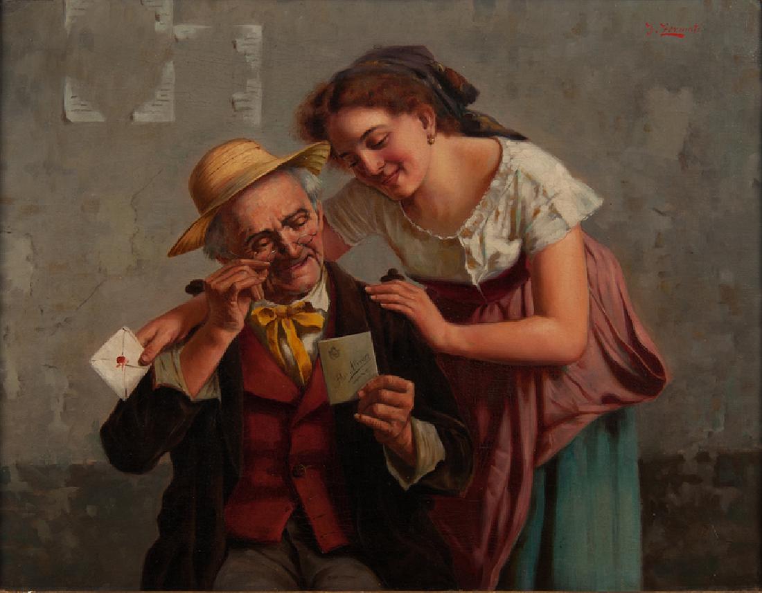 Jules Zermati (Italian, act. 1880-1920) Oil on Canvas (1 of 3)