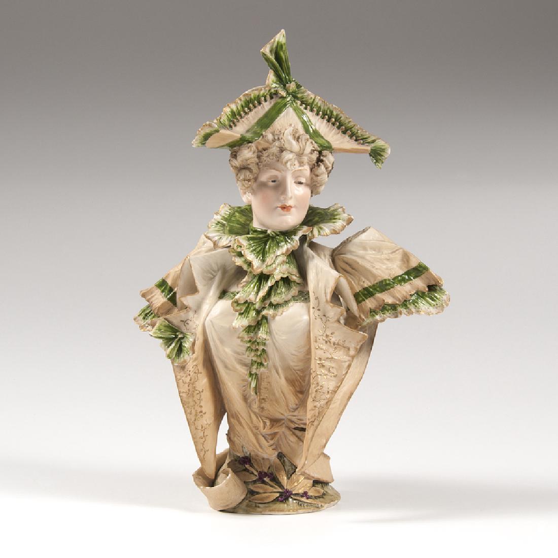 Ernst Wahliss (Austrian, 1837-1900) Porcelain Bust (1 of 3)