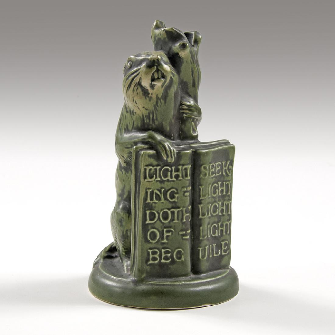 Cowan Pottery Rowfant Club Candlestick (1 of 3)