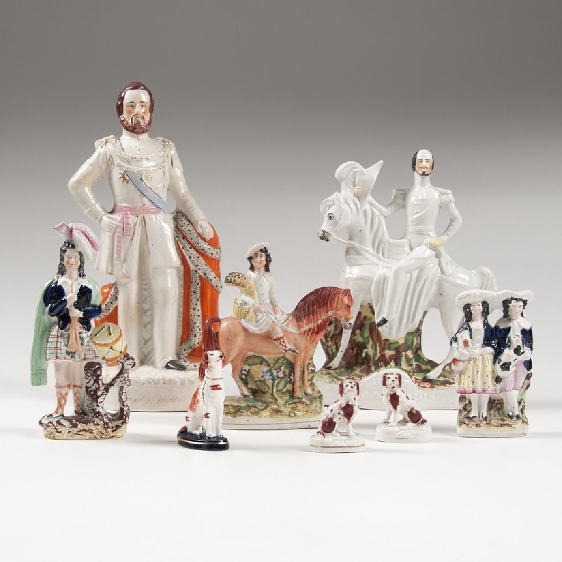 Staffordshire Figures, Lot of Eight (1 of 2)