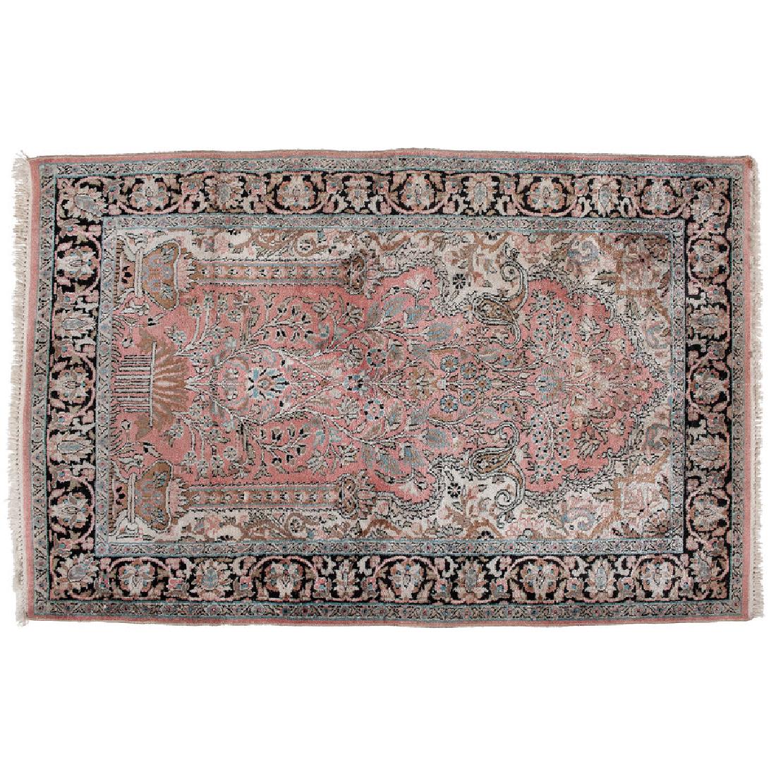 Indian Art Silk Rug (1 of 2)