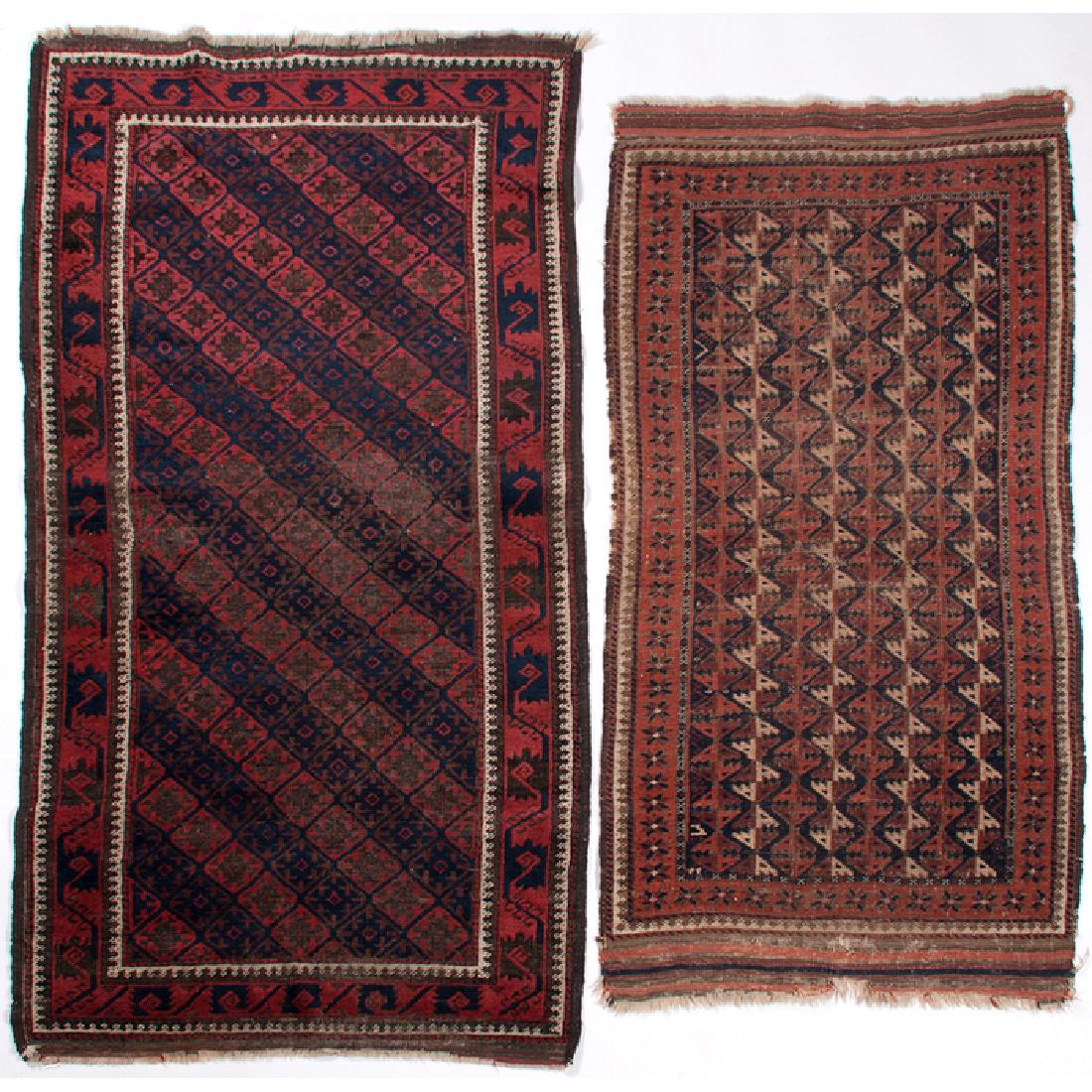 Persian Balouch Rugs, Lot of Two (1 of 2)