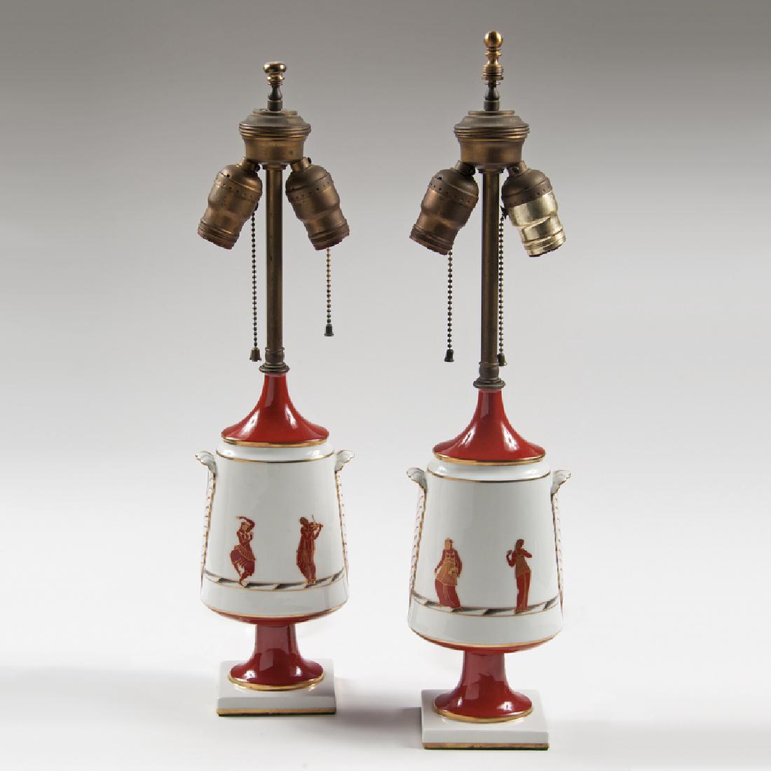 Pair Art Deco Lamps (1 of 2)