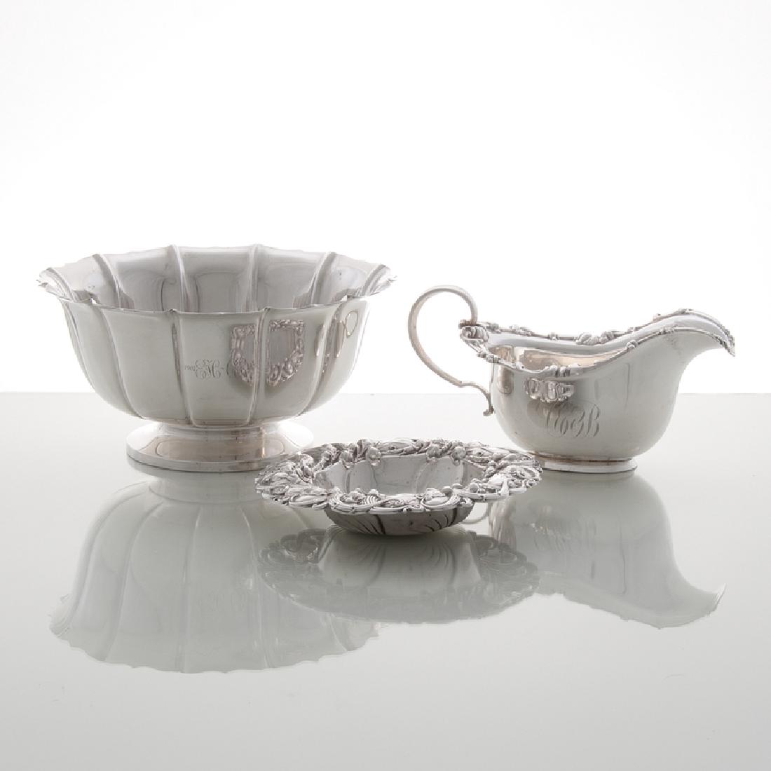 American Sterling Bowls and Creamer, Lot of Three (1 of 2)