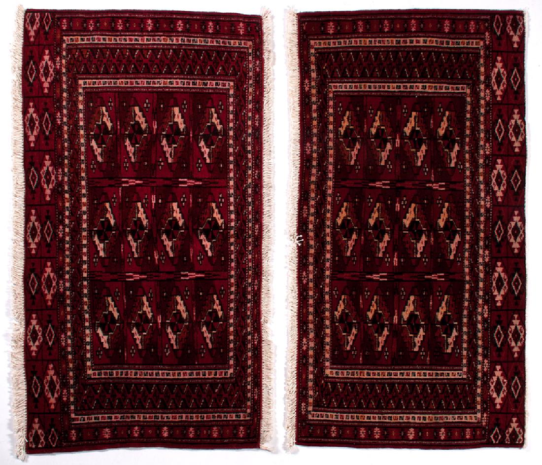 Persian Turkem Area Rugs, Lot of Two (1 of 2)