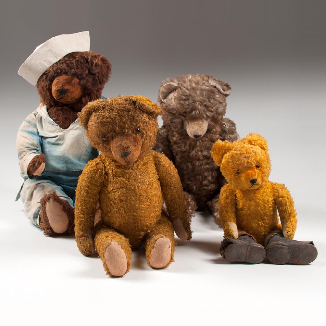 American Plush Teddy Bears, Lot of Four (1 of 4)