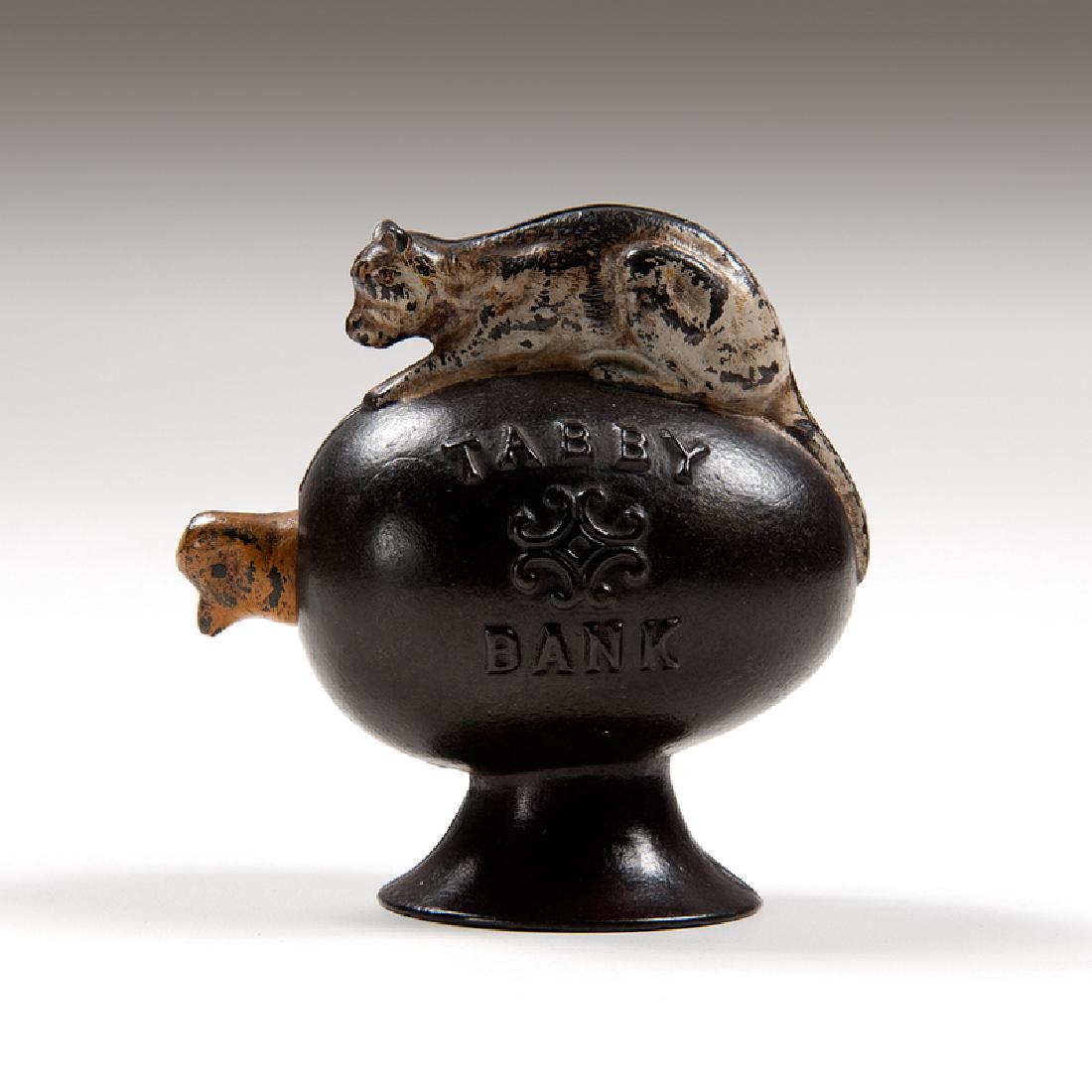 J. & E. Stevens Tabby Mechanical Bank (1 of 3)