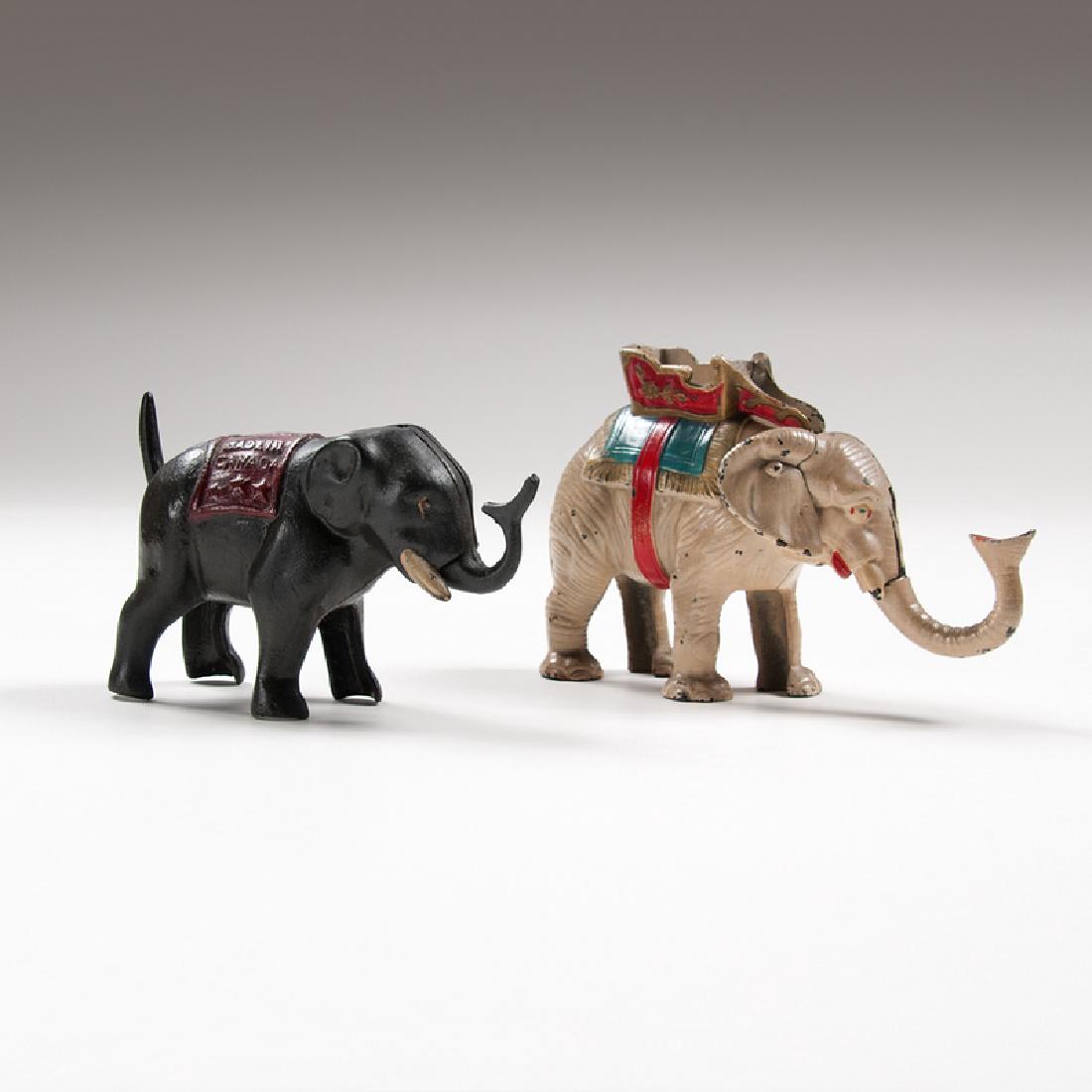 Elephant Mechanical Banks, Lot of Two (1 of 2)